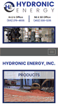 Mobile Screenshot of hydronicenergy.com